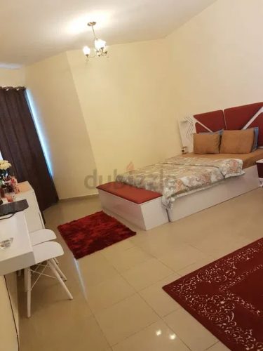 Furnished studio apartment for rent in horizan tower ajman