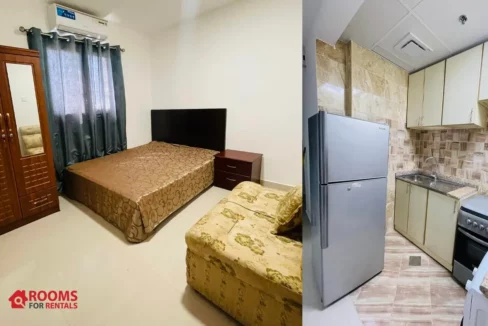 Fully furnished room and partition are available in al Quasis