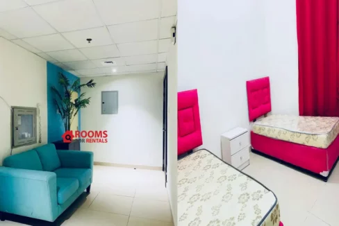 Family Room. Closed Partition & Bed Space Available in ajman